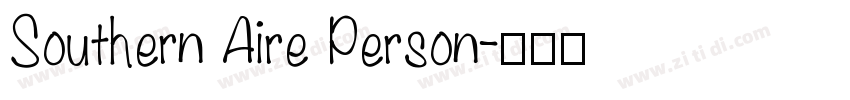 Southern Aire Person字体转换